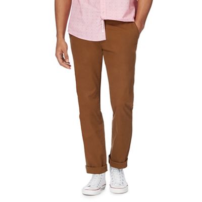Big and tall brown chino trousers
